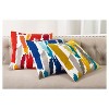 20"x20" Embroidered Brushstroke Design Throw Pillow - Saro Lifestyle - 2 of 3