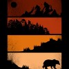 Men's Design By Humans Deeply Wild Sunset By jun_salazar216 T-Shirt - 2 of 2