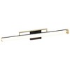 Nuvo Lighting Solano - Light Vanity in  Black/Brushed Brass - 4 of 4