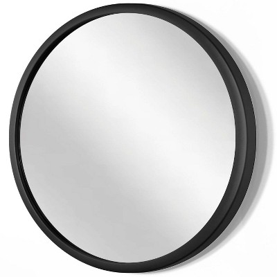 Elegant 22" Silver Round Bathroom Wall Mirror