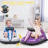 Bumper Car for Toddlers, 6V Electric Ride On Toys for Kids, 1.9 MPH Max Speed, Steering Wheel, 360 Degree Spin, 2-Speeds, Lights, Music & Horn - 2 of 4