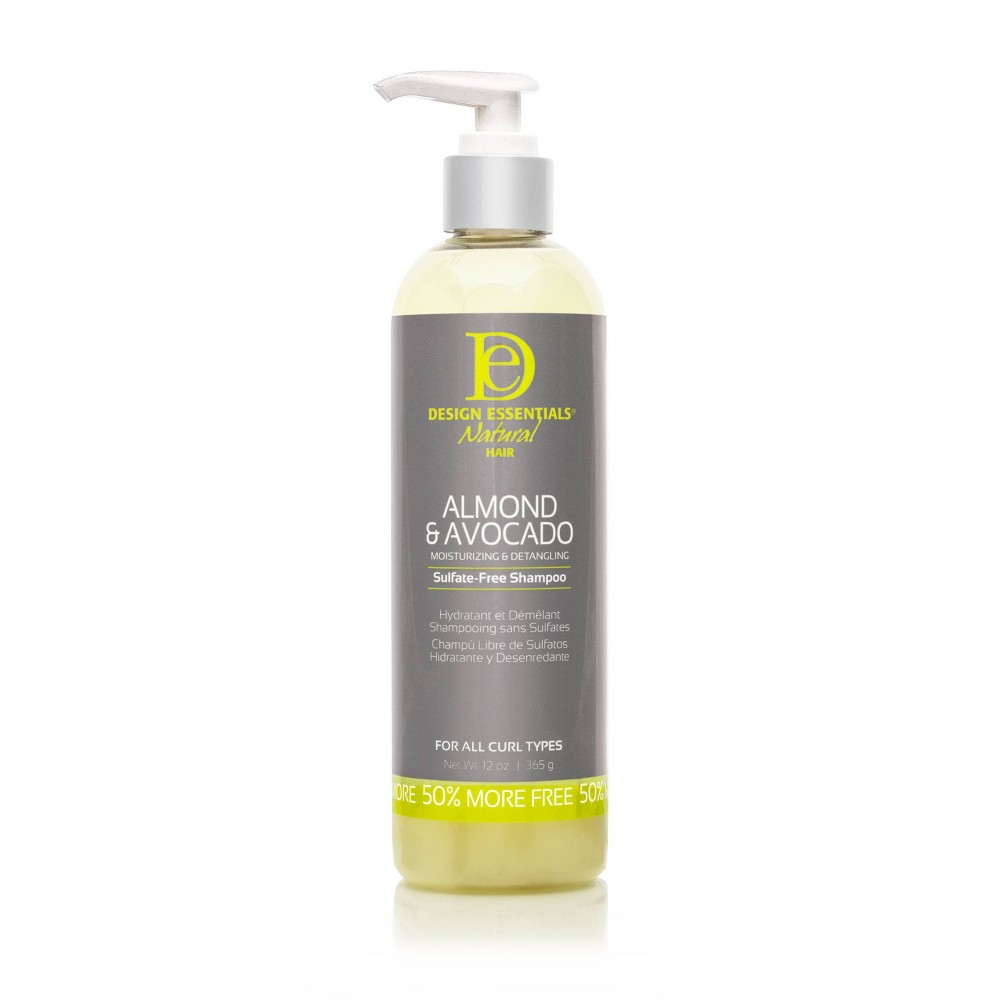 Photos - Hair Product Design Essentials Almond Avocado Shampoo - 12 fl oz