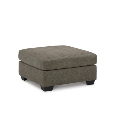 Signature Design by Ashley Contemporary Mahoney Oversized Accent Ottoman, Chocolate