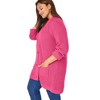Woman Within Plus Size Button-Front Shaker Cardigan - 4 of 4
