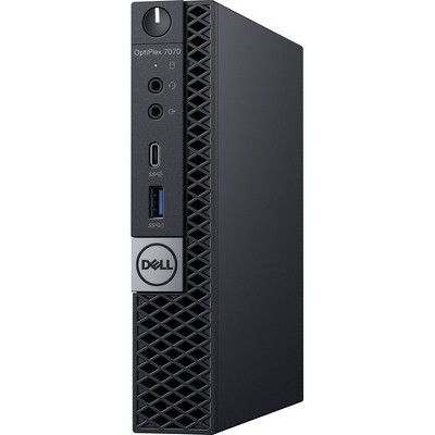 Dell OptiPlex 7000 7070 Desktop Computer - Core i7 i7-9700T - 16 GB RAM - 256 GB SSD - Micro PC - Windows 10 Pro 64-bit - Intel - Wireless LAN