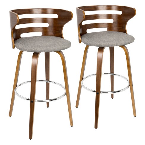 Mid century cheap swivel bar stools