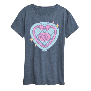 Women's - Polly Pocket - Quilted Heart Case Short Sleeve Graphic T-Shirt - 1 of 4