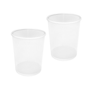 Seville Classics 2-Pack 6 Gallon Steel Mesh Round Trashcan Wastebasket - 1 of 4
