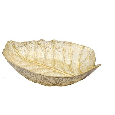 Classic Touch Gold Leaf Dish