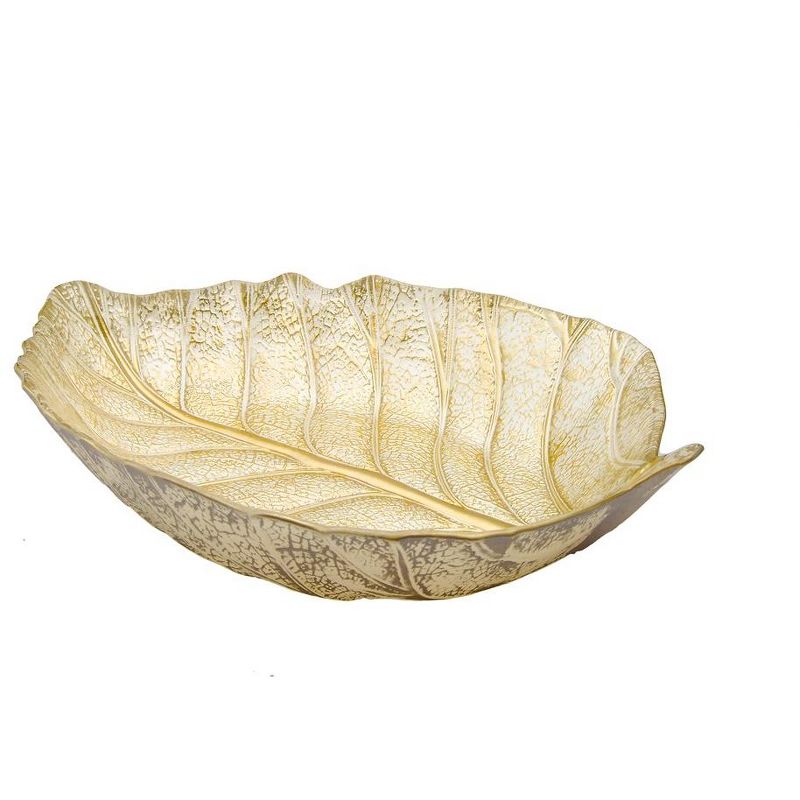 Classic Touch Gold Leaf Dish, 1 of 4
