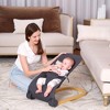 Grungis Ergonomic Baby Bouncer,Portable Foldable Baby Bouncer Seat with 3 Height Adjustments and Natural Vibrations for Babies 0-6 Months - 2 of 4