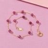 Pure Collection by Ross-Simons 2.70 ct. t.w. Pink Tourmaline Bead Station Bracelet in 14kt Yellow Gold - 3 of 4