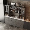 FUFU&GAGA Tempered Glass Display Cabinet Multifunctional Living Room Storage Cabinet - 3 of 4