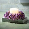 Sullivans Artificial Lavender Candle Mini Wreath 10"H - 3 of 3