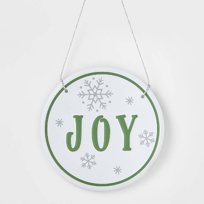 Metal Joy Sign Christmas Tree Ornament - Wondershop™