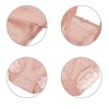 Agnes Orinda Women's Plus Sheer Lace Trim High-Rised Solid Briefs Stretchy Underwear - 4 of 4