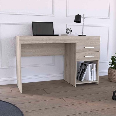 NicBex Home Office Desk 40.2" W Modern Writing Desk with 2 Open Shelves, 1 Storage Drawer and Wooden Frame for Office, Study, Living Room