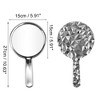 Unique Bargains Diamond Pattern Round Cosmetic Mirror 1 Pc - 2 of 3