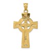 Black Bow Jewelry 14k Two Tone Gold INRI Celtic Crucifix Pendant, 20 x 36mm - 3 of 4