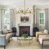 Rennnsan Tauris 40" W 15 - Light Sputnik Branching Bubble Ombre Glass Mid-Century Modern Dimmable Chandelier in Gold - 2 of 4