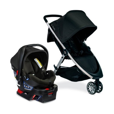 Britax B-Lively & B-Safe Gen2 Travel System - Eclipse Black SafeWash