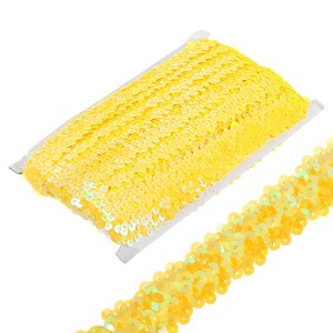Unique Bargains Waterproof Flat Elastic Crafts Sewing Dress Sequins Trim Ribbon - 1 of 4