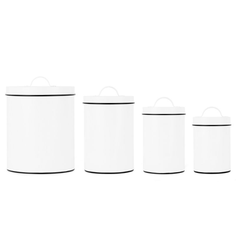 Outshine Co White Farmhouse Nesting Kitchen Canisters, 4 of 13