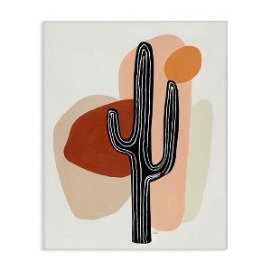 Stupell Industries Western Terracotta Abstract Desert Cactus Plant Canvas Art - 1 of 4