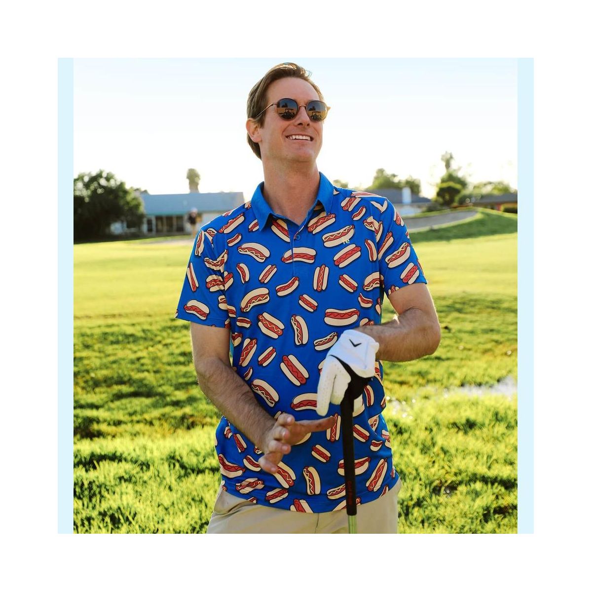 Tipsy Elves Golf Shirts for Men - Performance Athletic Fit Men's Golf Polo Shirts w/ Moisture Wicking Stretch Fabric - thumbnail 6
