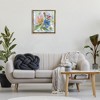 Stupell Industries Stylish Pop Flowers Black Framed Floater Canvas Wall Art - 2 of 4