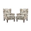 Theodor Armchair with Spindle Legs for Living Room and Bedroom Club Chair Set of 2 | ARTFUL LIVING DESIGN - 2 of 4