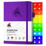 Undated Planner Weekly 8.5"x5.75" Purple - Clever Fox