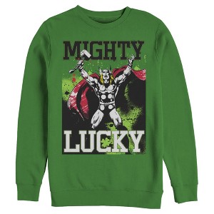 Men's Marvel St. Patrick's Day Mighty Lucky Thor Sweatshirt - 1 of 3