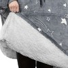 PAVILIA Wearable Blanket Sweatshirt Kids Boy Girl, Warm Cozy Giant Hoodie, Fleece Faux Shearling Oversized Sweater, Big Pocket - 3 of 4