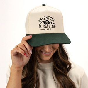 Simply Sage Market Adventure is Calling and I Must Go Canvas Trucker Hat - 1 of 2