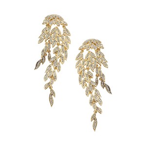 SOHI Women's Crystal Silver Party Drop Earrings - 1 of 4
