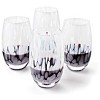 Blue Rose Polish Pottery Hand blown Water Glass Set - 3 of 3