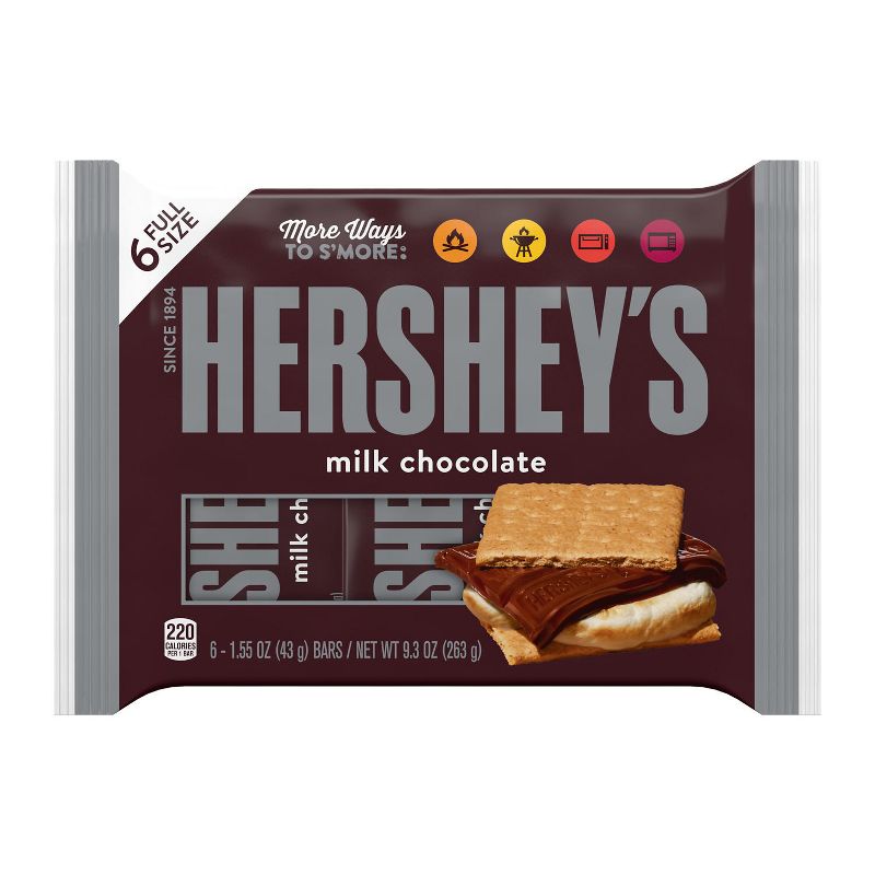 Hershey&#39;s Milk Chocolate Candy Bar - 6ct, 3 of 11