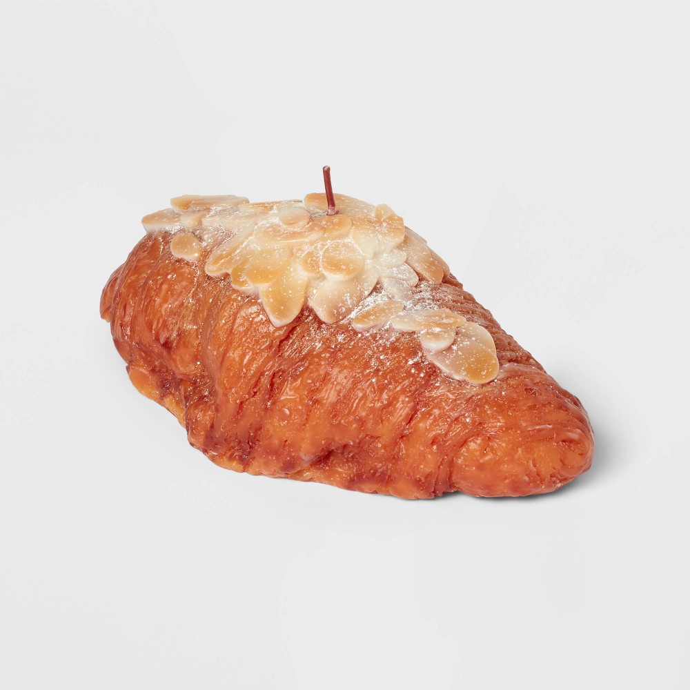 Photos - Other Decoration Almond Croissant Figural Candle - Threshold™