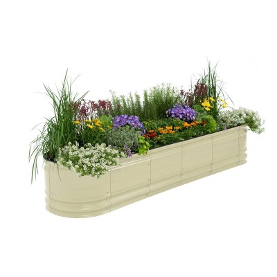 Vego Garden 9-in-1 Novel Modular Rectangular Metal Outdoor Raised Garden Bed Kit 42"x78"x17"