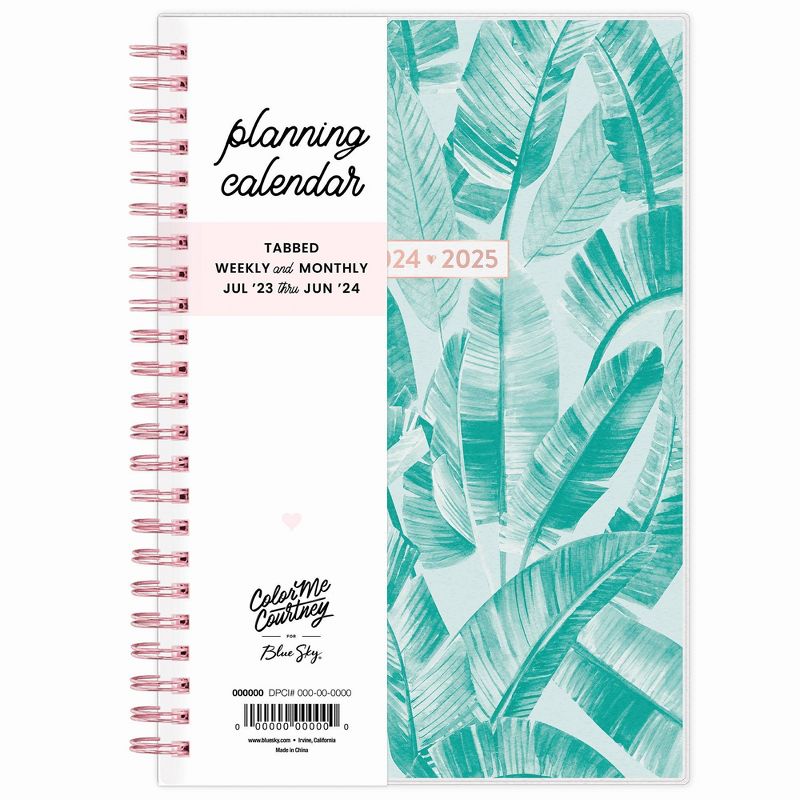 Color Me Courtney for Blue Sky 2024-25 Weekly/Monthly Planner  8&#34;x5&#34; Paradise Mint, 4 of 14