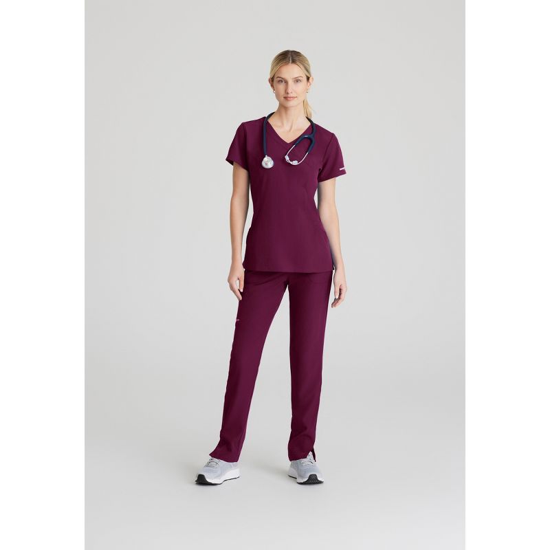 Skechers By Barco - Vitality Women's Charge 3-Pocket Crossover Scrub Top, 3 of 7