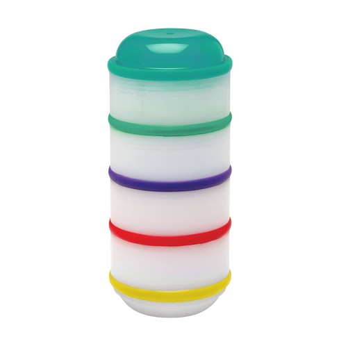 Dr. Brown's Snack-A-Pillar Snack and Dipping Cup Food Storage Containers - White - 4pk - image 1 of 4