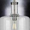Urban Ambiance Luxury Luxe Industrial Pendant Light,  14"H x 12.25"W,  Brushed Nickel Finish, UHP3720 - 4 of 4