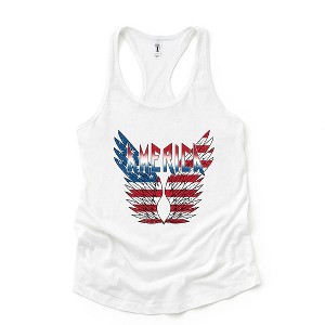 Simply Sage Market Women's America Wings Graphic Racerback Tank - 1 of 3