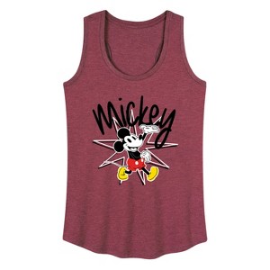 Women's - Disney - Mickey Star Burst Graphic Racerback Tank - 1 of 4