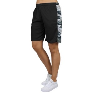 Galaxy By Harvic Women's Loose Fit Moisture Wicking Performance Quick Dry Mesh Shorts With Side Block Design - 1 of 2