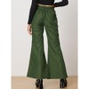 Allegra K Women's Cargo Baggy High Waisted Wide Leg Casual Pants - 3 of 4