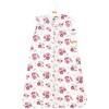 Hudson Baby Infant Girl Cotton Sleeveless Wearable Sleeping Bag, Sack, Blanket, Rose - 2 of 2