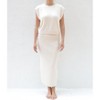 Women's Cotton Ribbed Aisling Skirt in Iron by Tomorrow Studio - 3 of 4